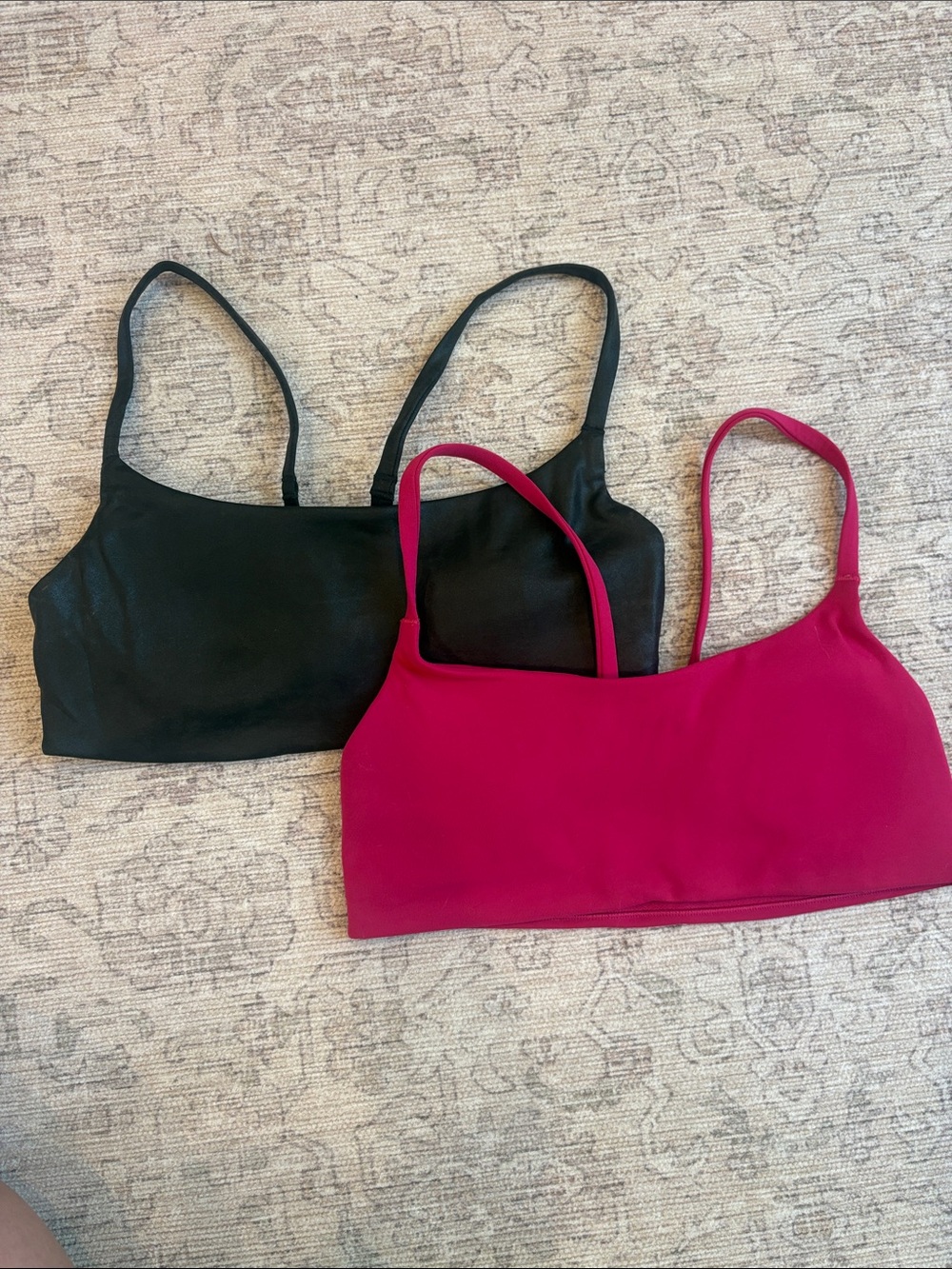 Lot of two lululemon athletica Wunder Train Strappy Bras, size 6, EUC